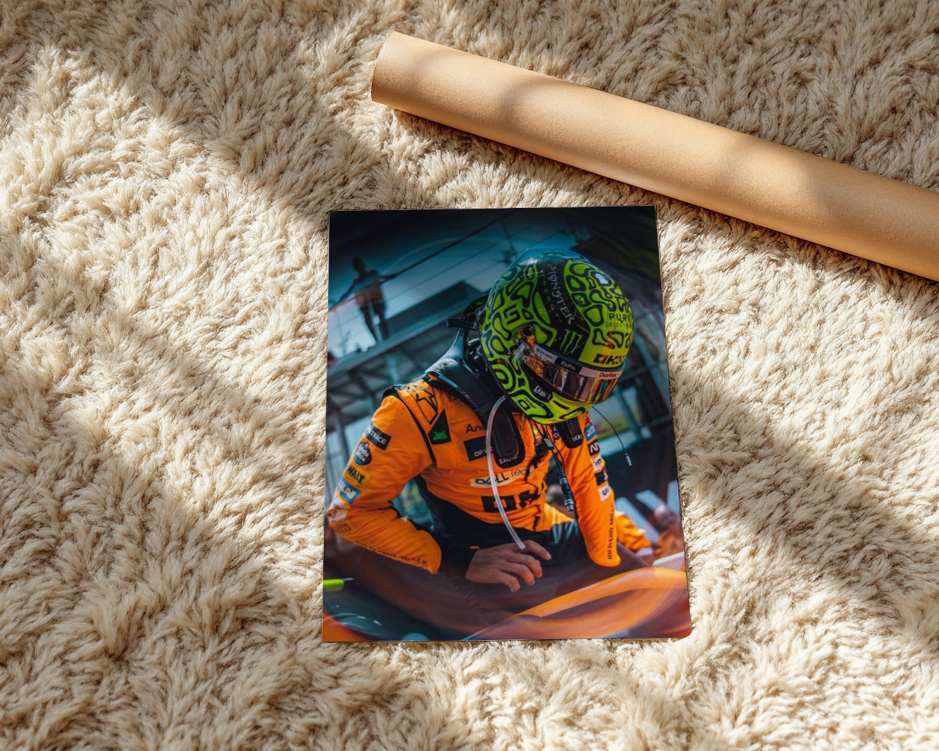 Lando Norris Poster - Formula 1 Poster - Lando Norris Wall Art - Lando Norris getting in car