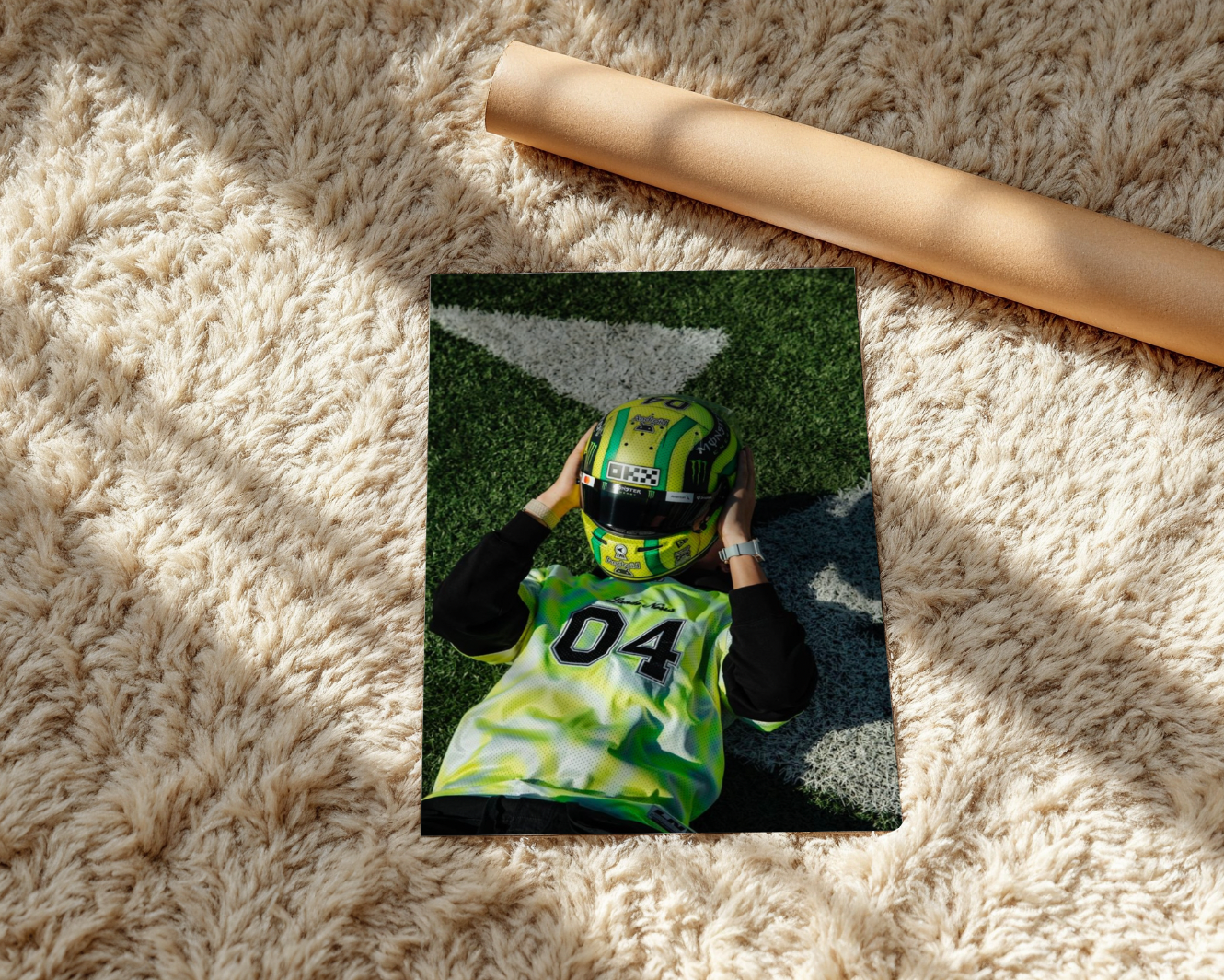 Lando Norris Poster - Formula 1 Poster - Lando Norris Wall Art - Lando Norris NFL Pitch