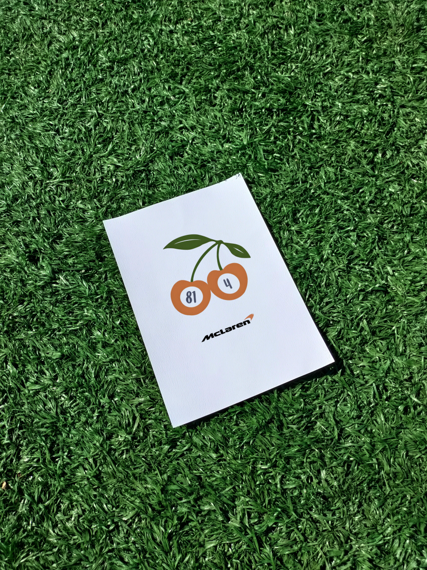 Mclaren F1 Poster - Formula 1 Poster - F1 Print - Oscar Piastri, Lando Norris Cherry Print