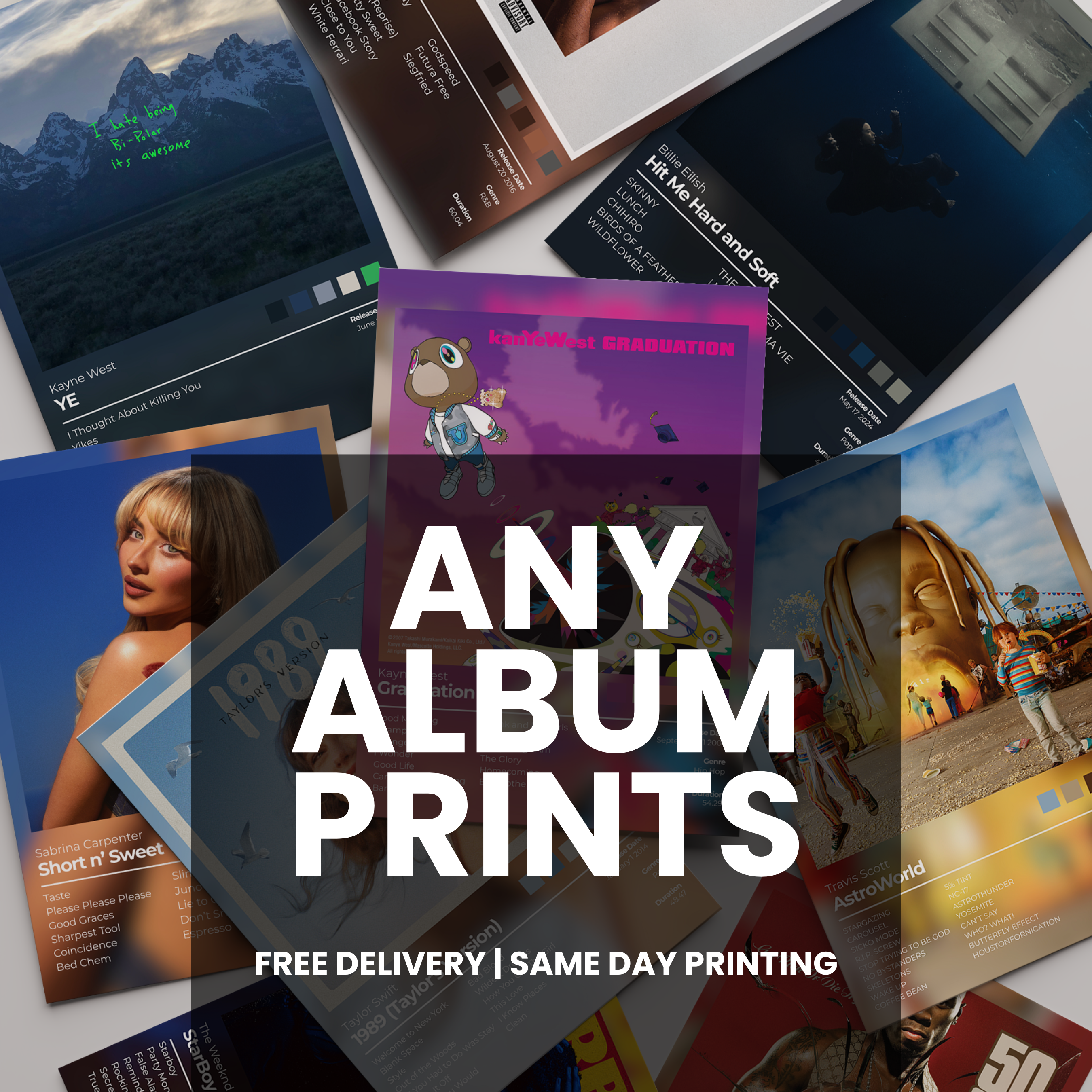 Custom Album Cover Print - Request Your Own Album