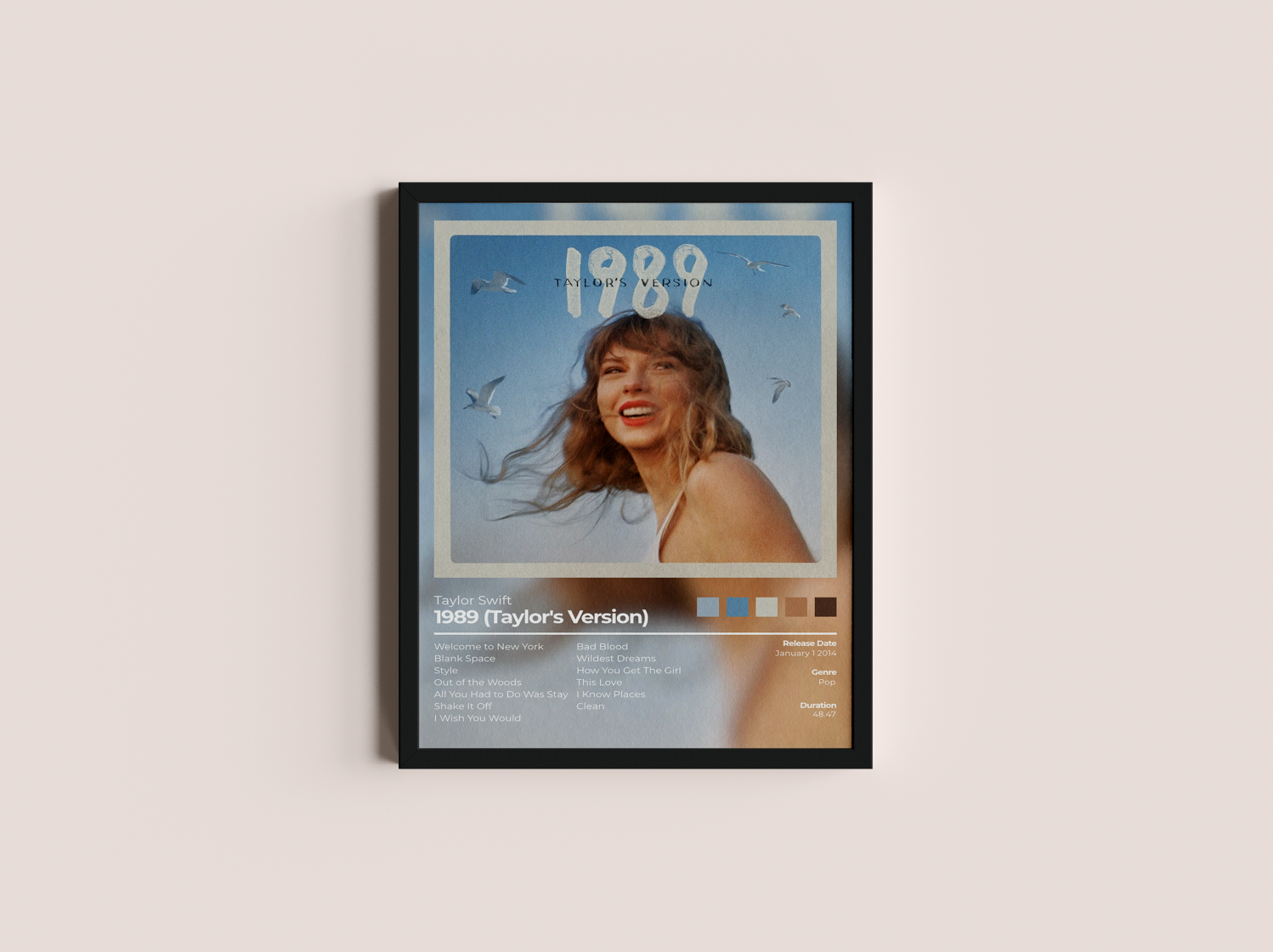 1989 (Taylor's Version) Album Cover Print - Taylor Swift Poster