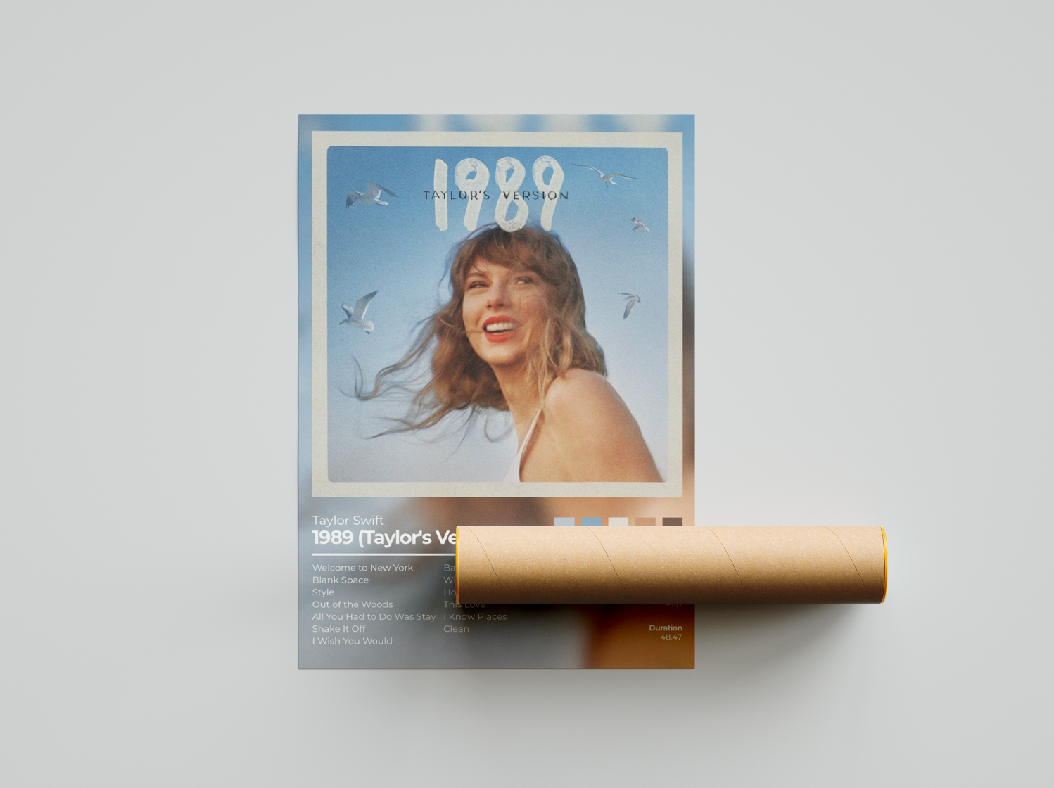 1989 (Taylor's Version) Album Cover Print - Taylor Swift Poster