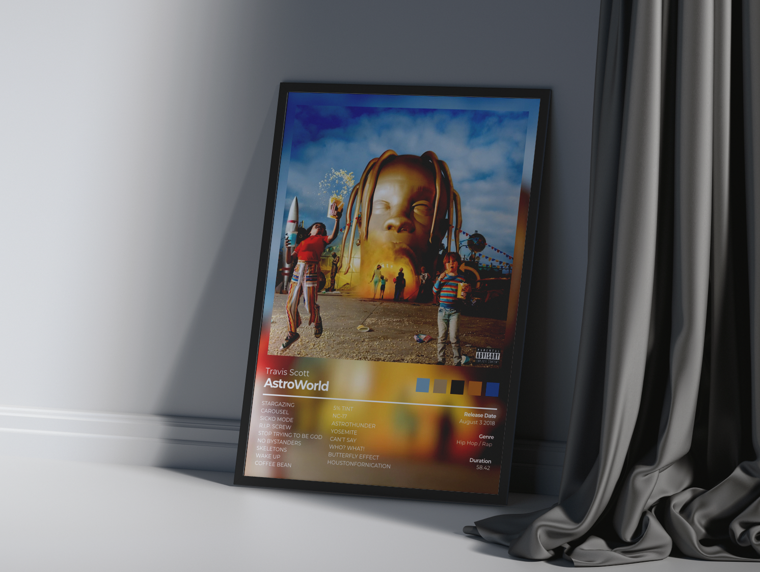 Travis Scott AstroWorld Album Cover Print