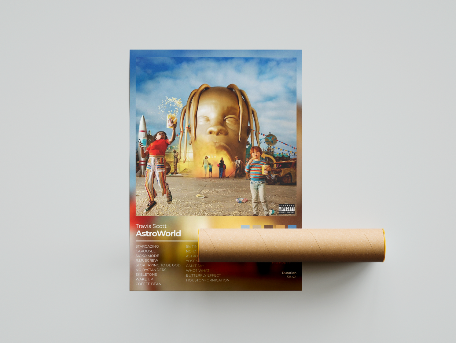Travis Scott AstroWorld Album Cover Print