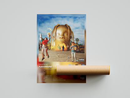 Travis Scott AstroWorld Album Cover Print