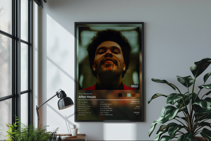 After Hours Album Cover Print - The Weeknd Poster