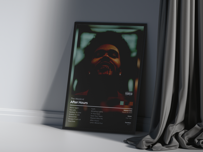 After Hours Album Cover Print - The Weeknd Poster