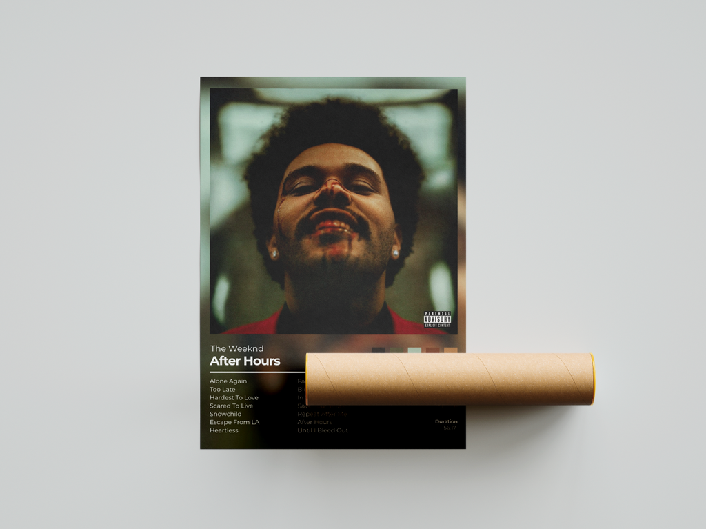 After Hours Album Cover Print - The Weeknd Poster