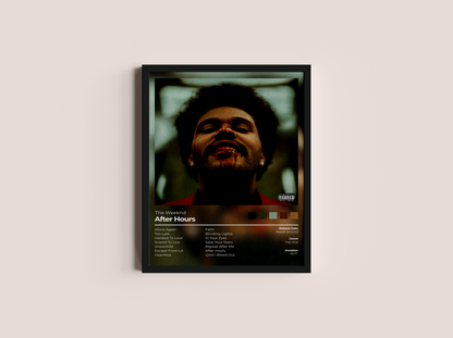 After Hours Album Cover Print - The Weeknd Poster