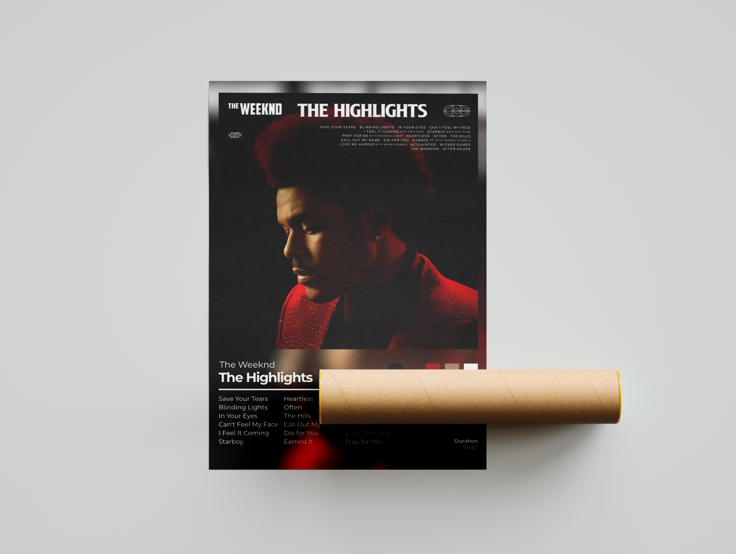 The Highlights Album Cover Print - The Weeknd Poster