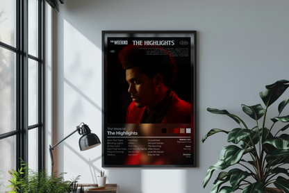 The Highlights Album Cover Print - The Weeknd Poster