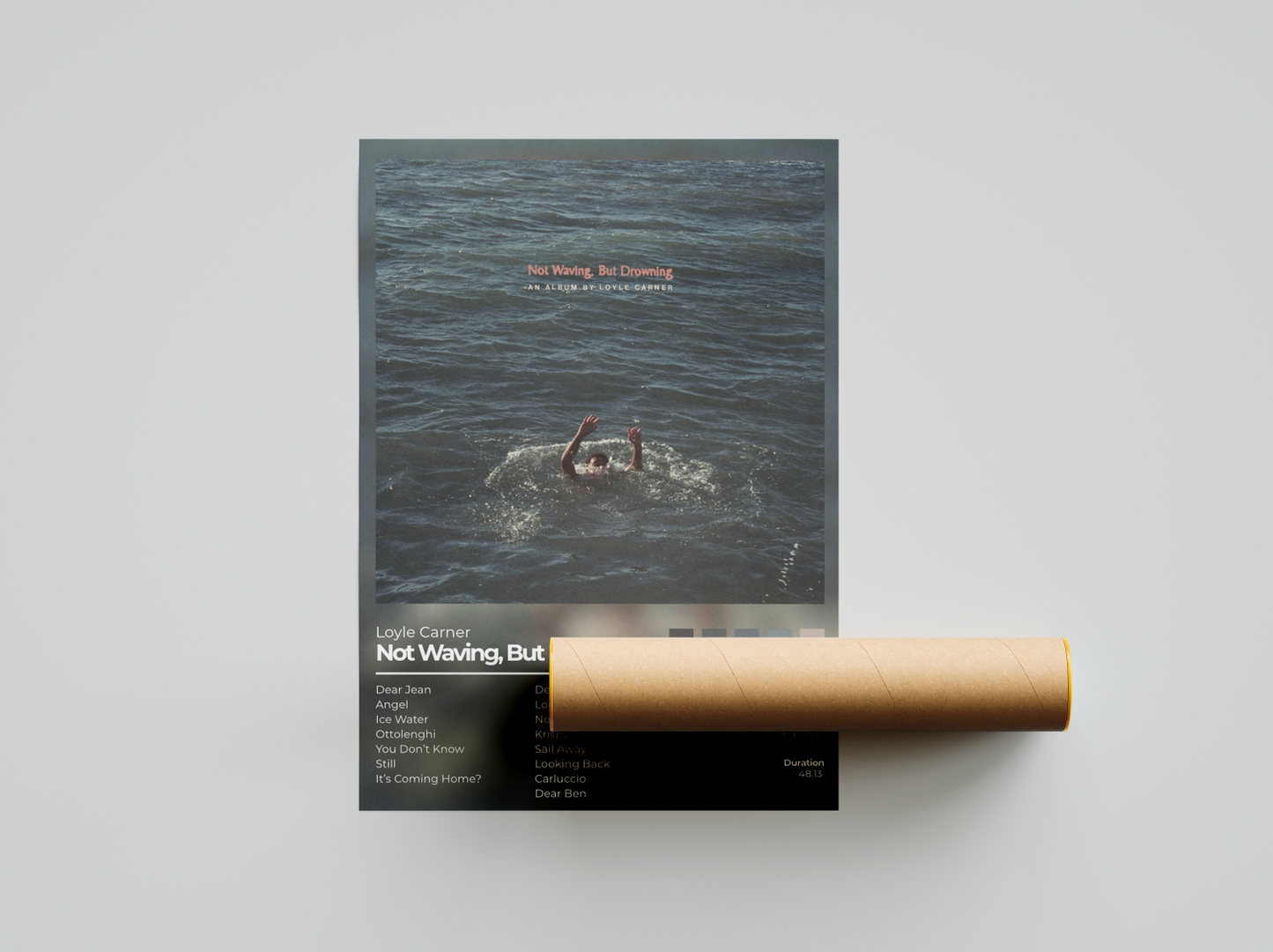 Not Waving, But Drowning Album Cover Print - Loyle Carner Poster