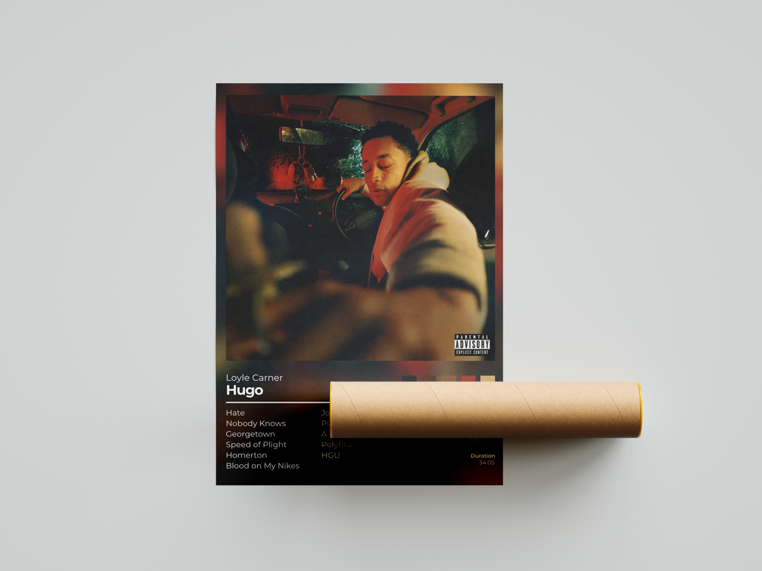 Hugo Album Cover Print - Loyle Carner Poster