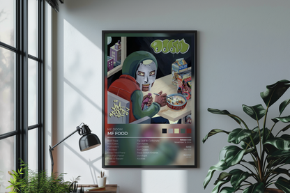 Mf Food Album Cover Print - Mf Doom Poster
