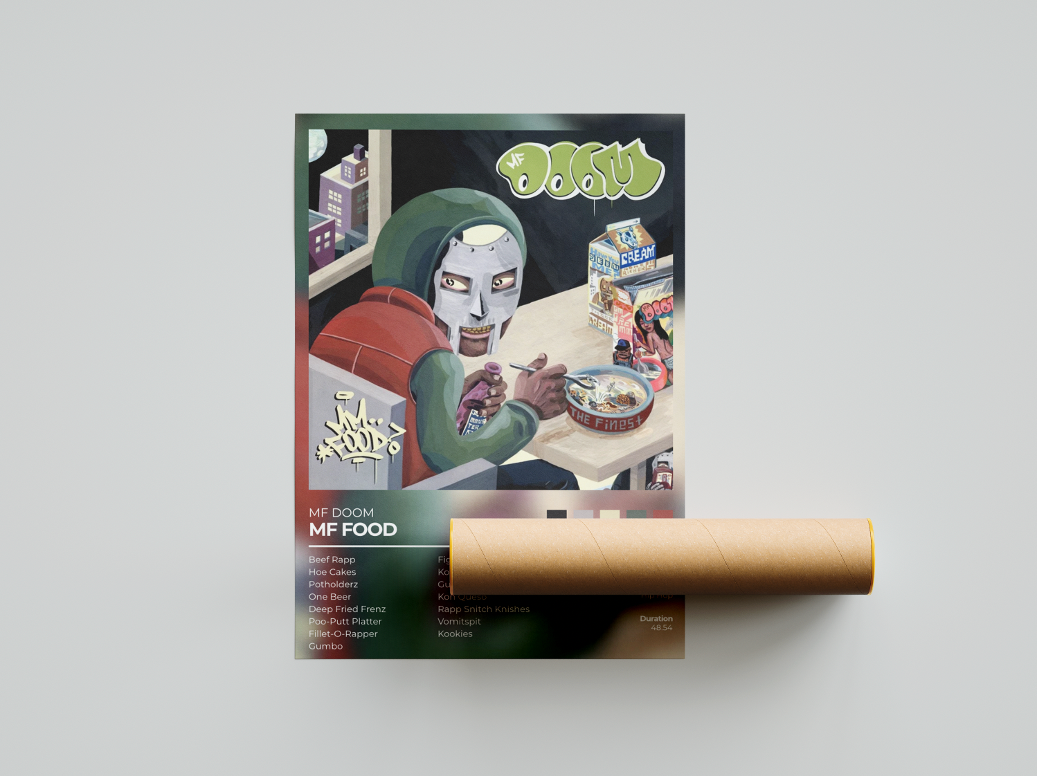 Mf Food Album Cover Print - Mf Doom Poster