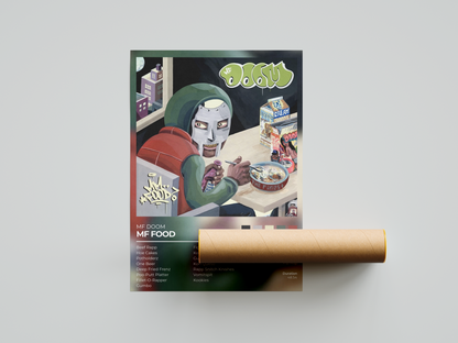 Mf Food Album Cover Print - Mf Doom Poster