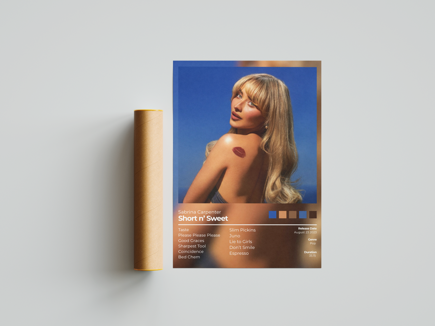 Espresso Album Cover Print - Sabrina Carpenter Poster