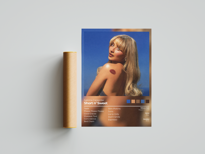Espresso Album Cover Print - Sabrina Carpenter Poster