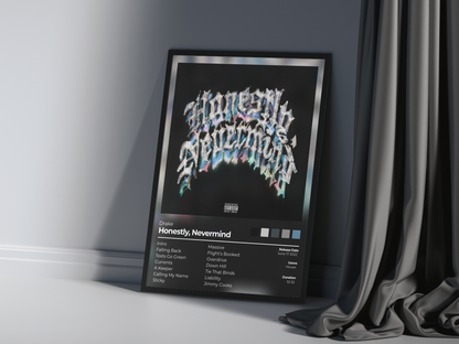 Honestly, NeverMind Album Cover Print - Drake Poster