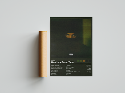 Dark Lane Demo Tapes Album Cover Print - Drake Poster