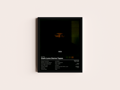 Dark Lane Demo Tapes Album Cover Print - Drake Poster