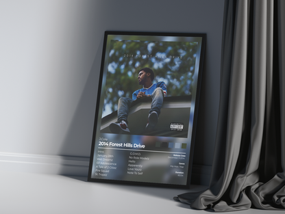 2014 Forest Hill Drive Album Cover Print - J.Cole Poster