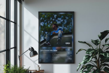 2014 Forest Hill Drive Album Cover Print - J.Cole Poster