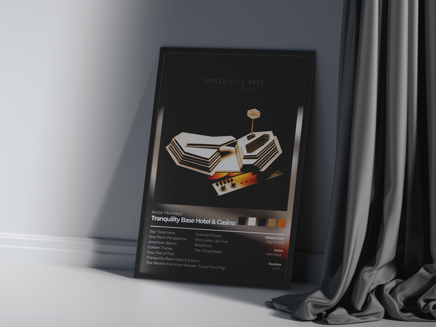 Tranquility Bases Hotel & Casino Album Cover Print - Arctic Monkey's Poster