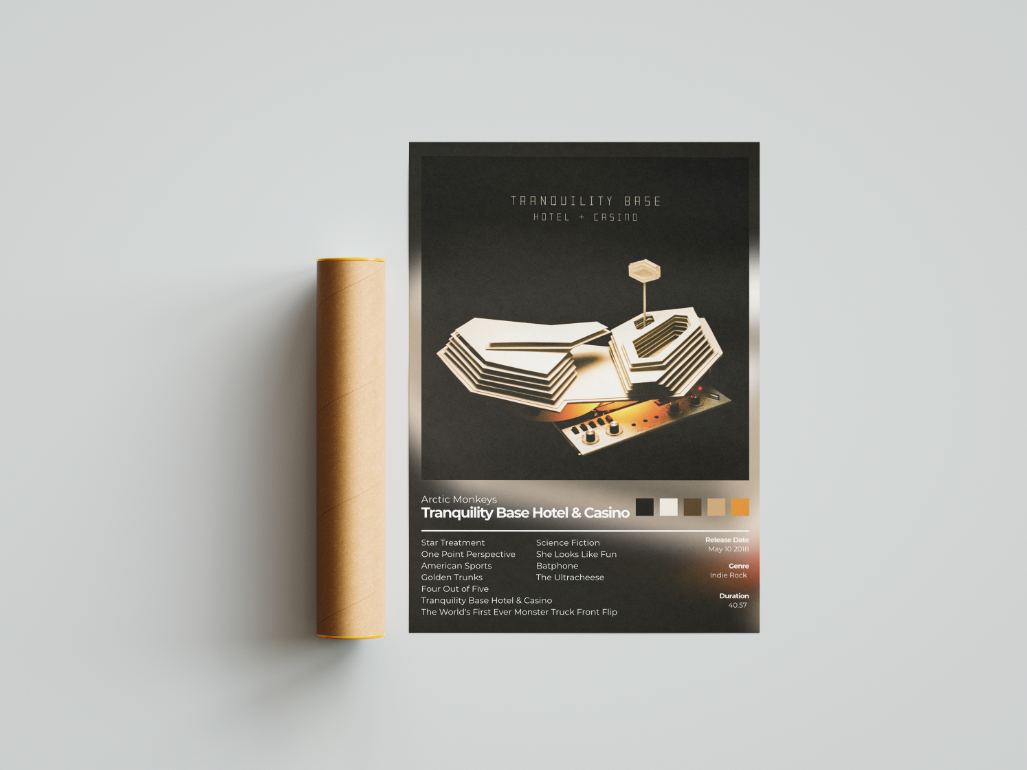 Tranquility Bases Hotel & Casino Album Cover Print - Arctic Monkey's Poster