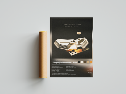 Tranquility Bases Hotel & Casino Album Cover Print - Arctic Monkey's Poster