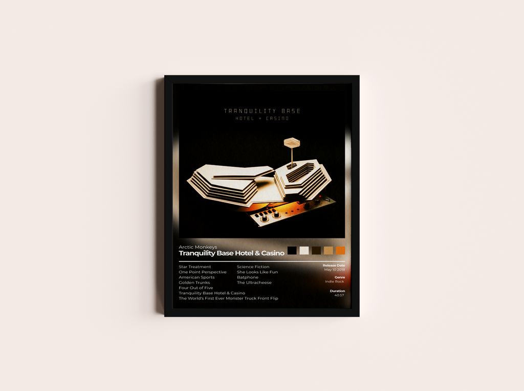 Tranquility Bases Hotel & Casino Album Cover Print - Arctic Monkey's Poster