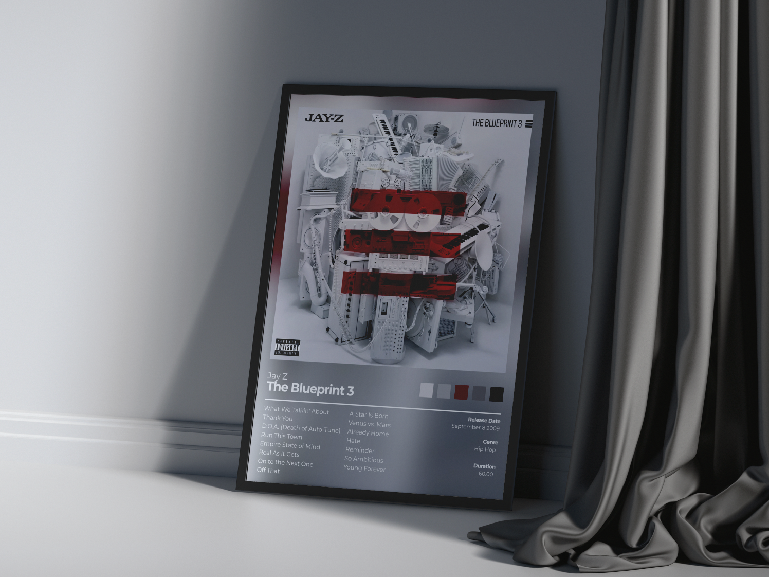 The Blueprint 3 Album Cover Print - Jay Z Poster