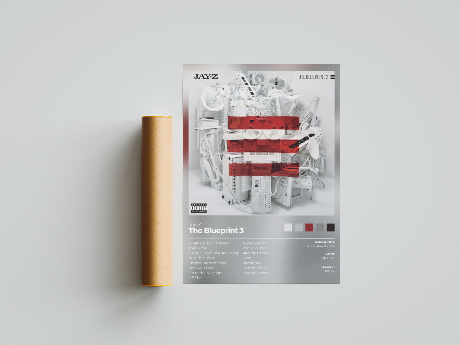 The Blueprint 3 Album Cover Print - Jay Z Poster