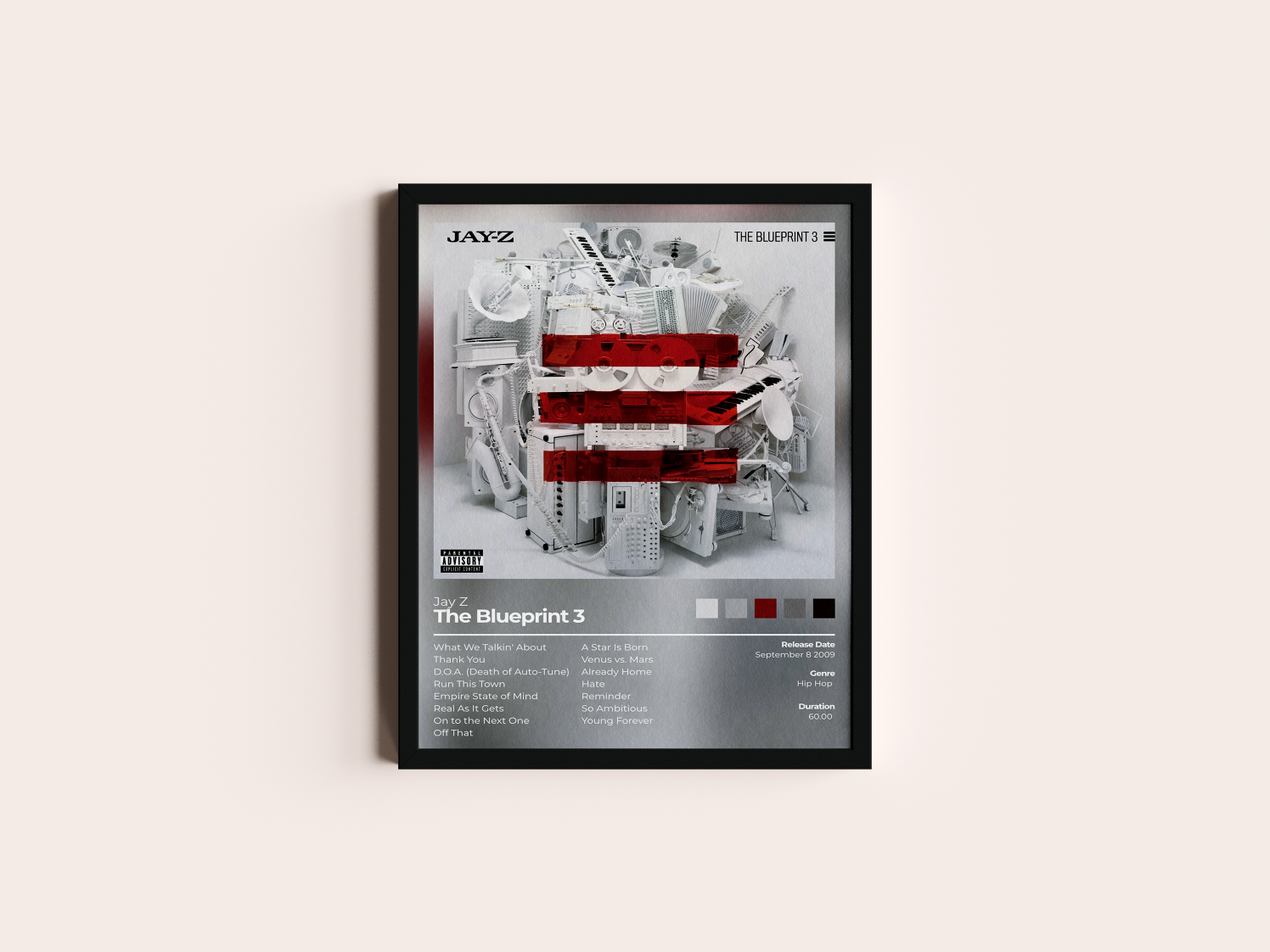 The Blueprint 3 Album Cover Print - Jay Z Poster