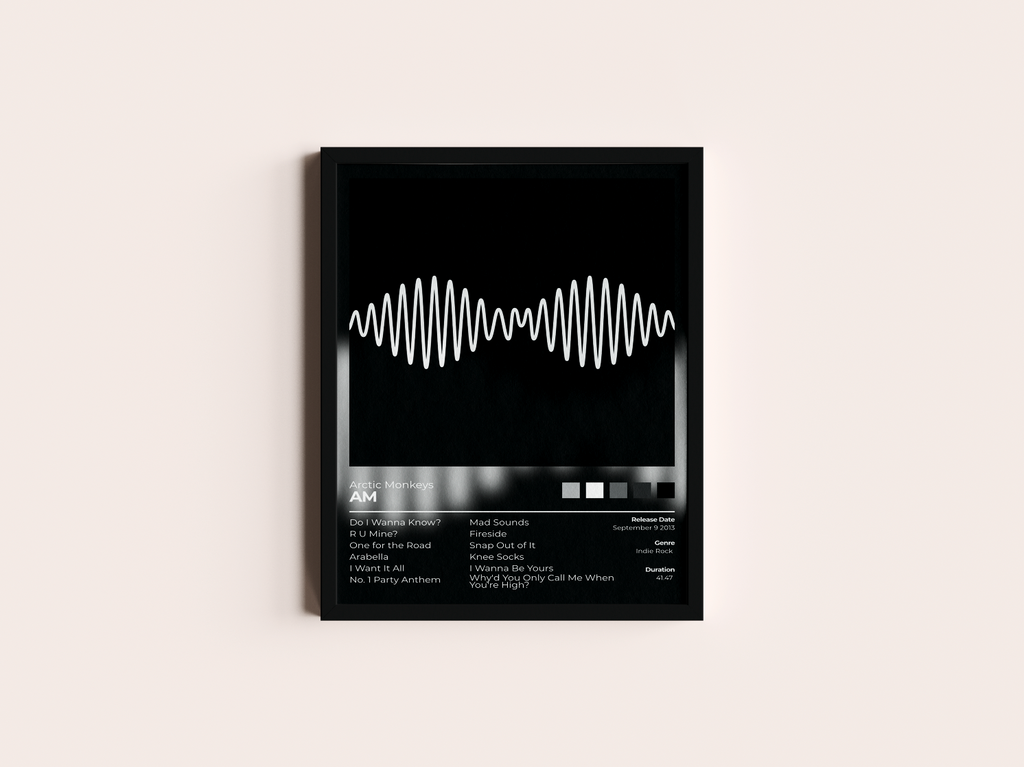 AM Album Cover Print - Arctic Monkey's Poster
