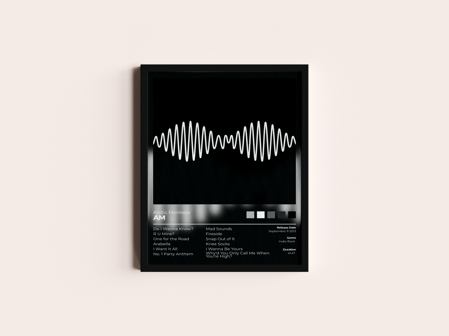 AM Album Cover Print - Arctic Monkey's Poster