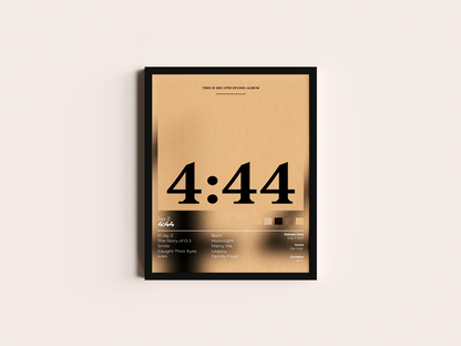 4:44 Album Cover Print - Jay Z Poster