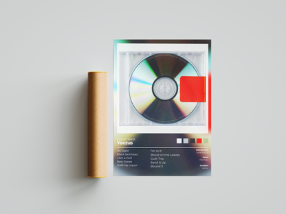 Yeezus Album Cover Print - Kanye west Poster