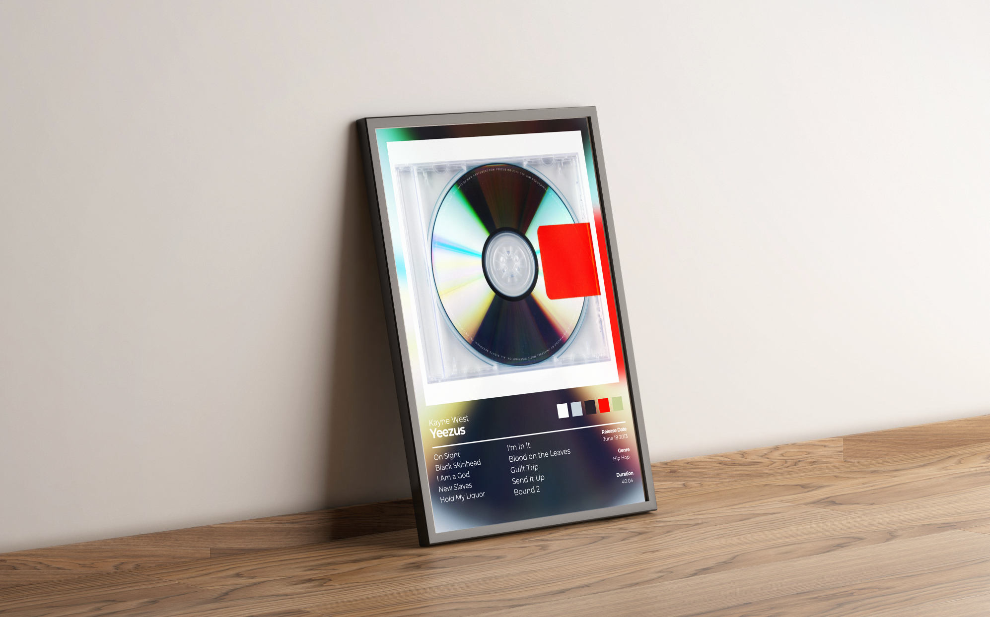 Yeezus Album Cover Print - Kanye west Poster