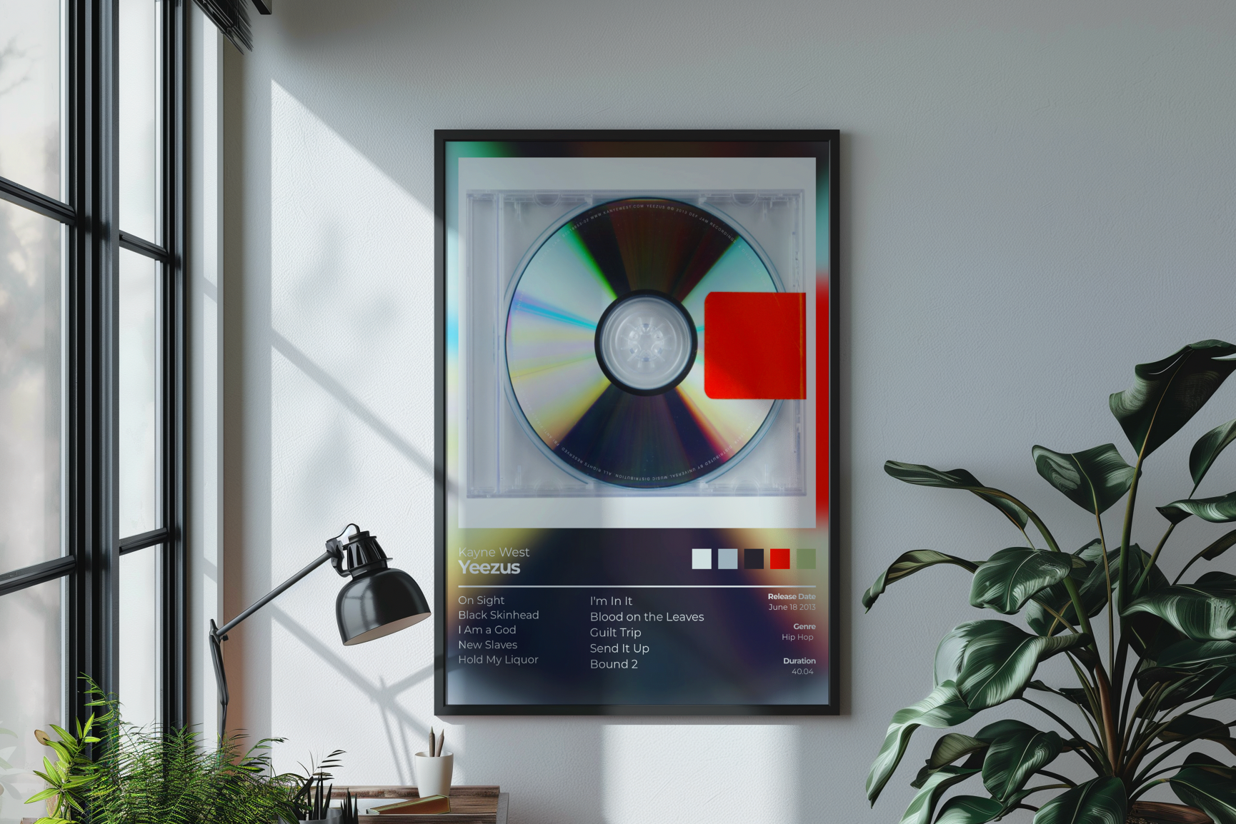 Yeezus Album Cover Print - Kanye west Poster