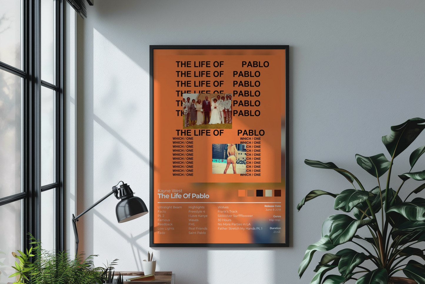 Watch the Throne Album Cover Print - Kanye west, Jay Z Poster