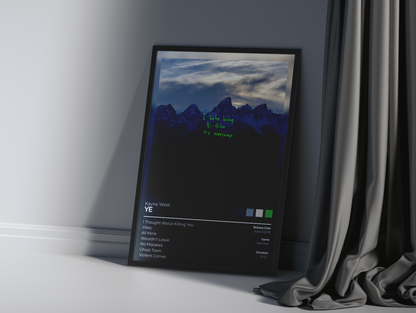 YE Album Cover Print - Kanye west Poster