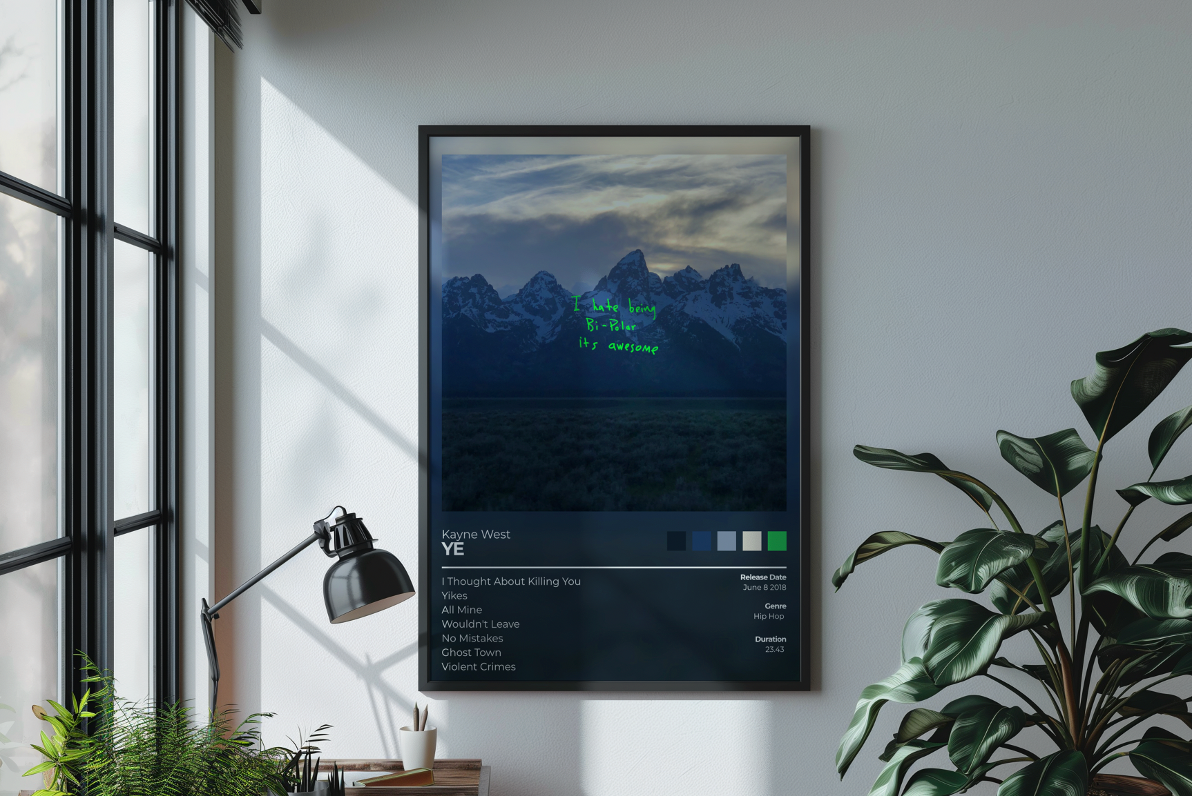 YE Album Cover Print - Kanye west Poster