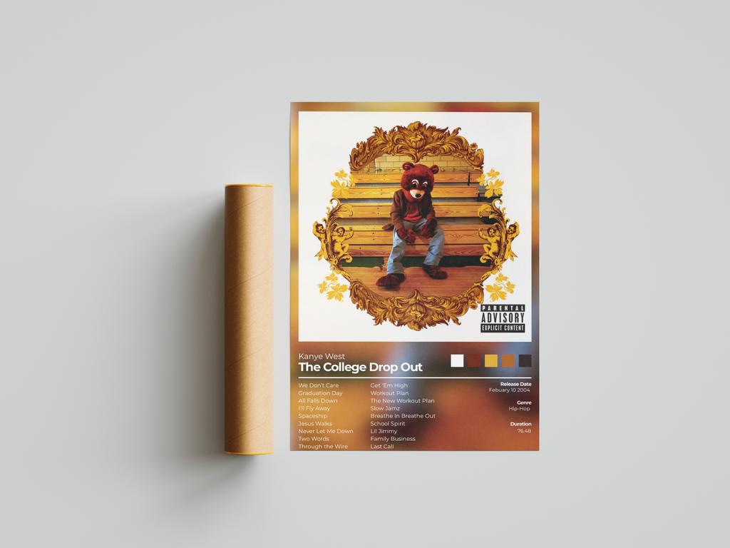 The College Drop Out Album Cover Print - Kanye West Poster