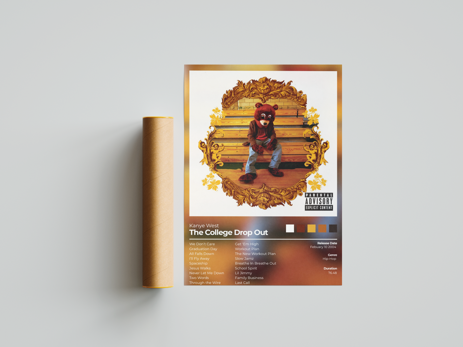 The College Drop Out Album Cover Print - Kanye West Poster