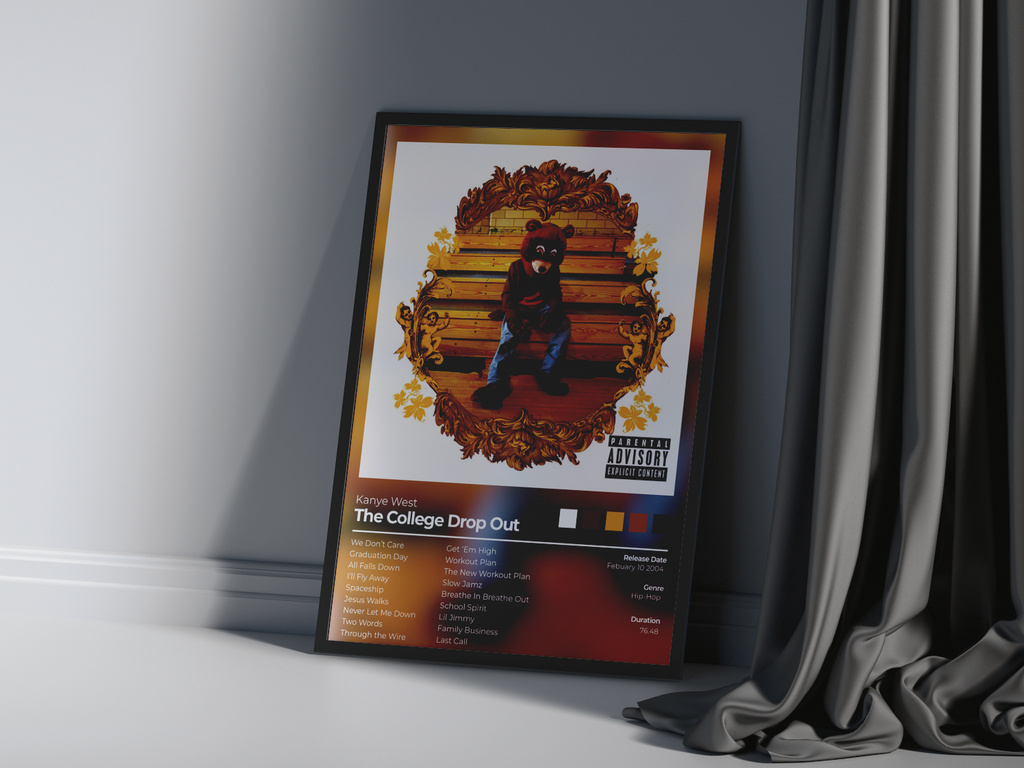 The College Drop Out Album Cover Print - Kanye West Poster