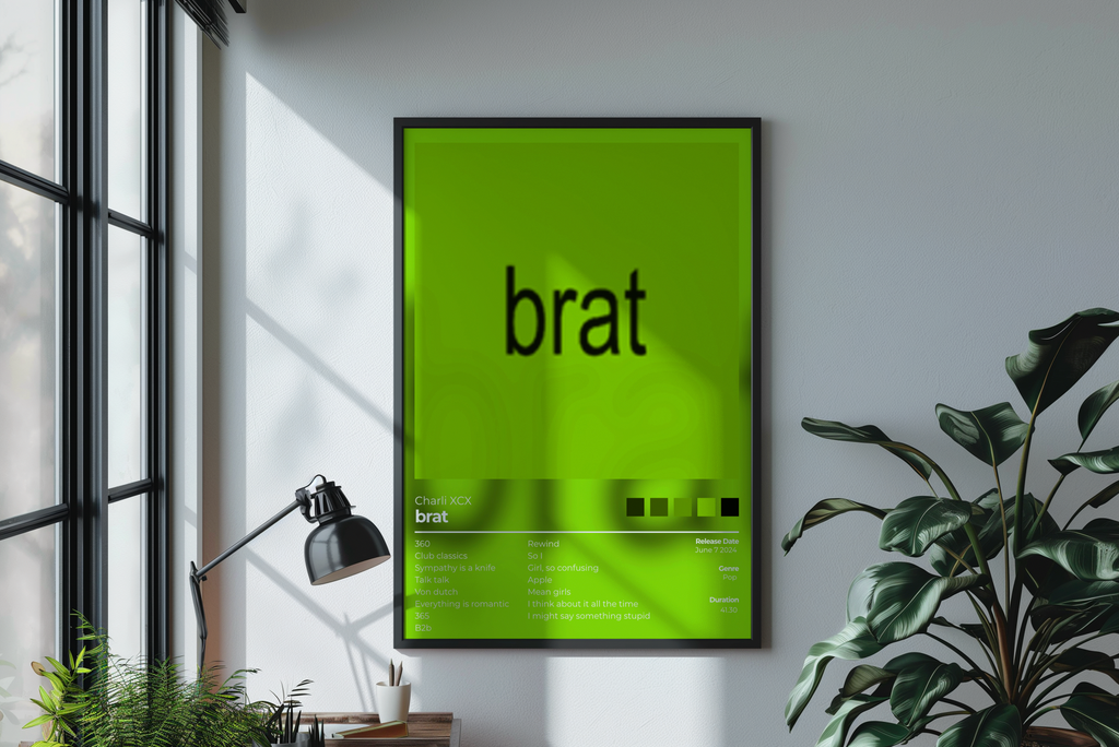 Brat Album Cover Print - Charlie XCX Poster