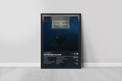 Hit Me Hard and Soft Album Cover Print - Billie Eilish Poster