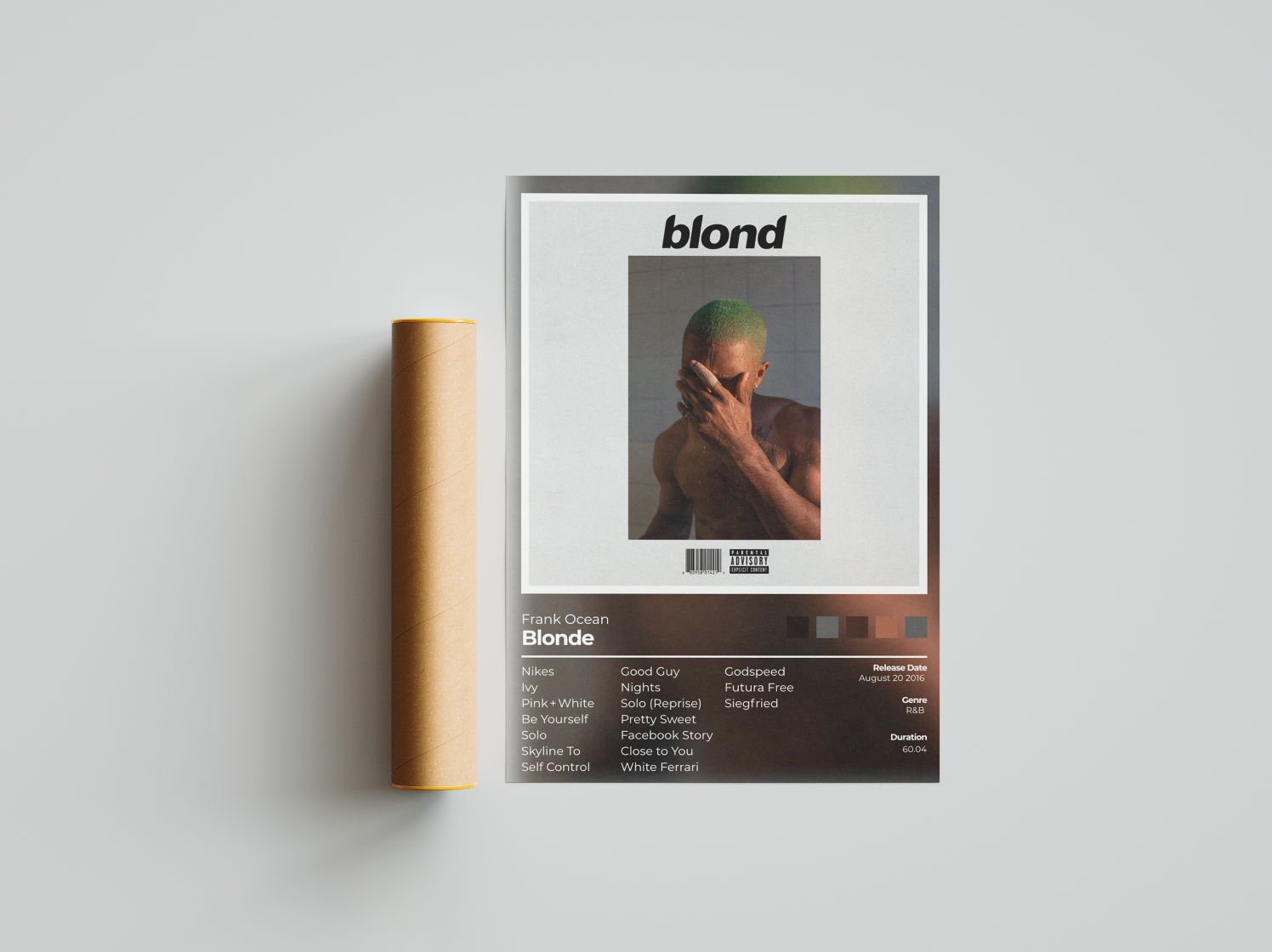 Blonde Album Cover Print - Frank Ocean Poster