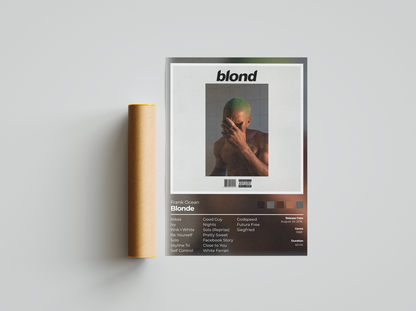 Blonde Album Cover Print - Frank Ocean Poster